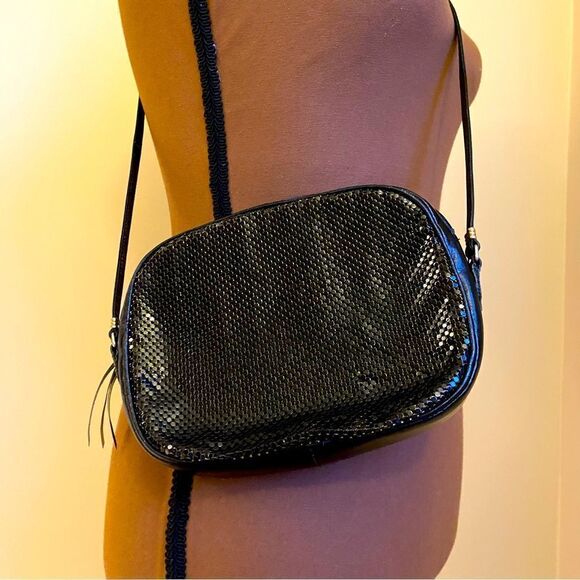 Vintage Whiting & Davis Mesh Metal Crossbody Bag - Picture 3 of 8